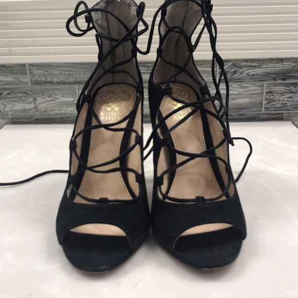 Vince Camuto Sandria Strappy Peep-Toe Heels - Picture 7 of 7